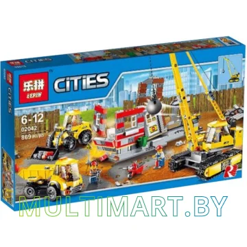 Конструктор Lepin 02042 Снос здания (869 деталей)